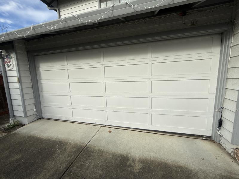 Wood Garage Door - 16 ft x 7 ft, 312 lbs