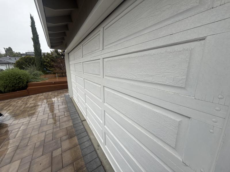 Wood Garage Door - 15 ft 9 in x 7 ft, 318 lbs