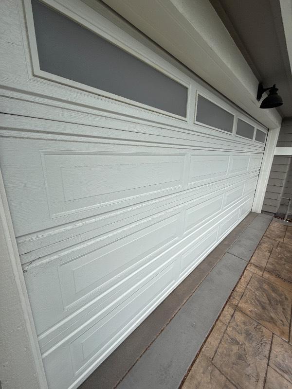 Martin Steel Garage Door - 16 ft 1 in x 7 ft 1 in, 247 lbs